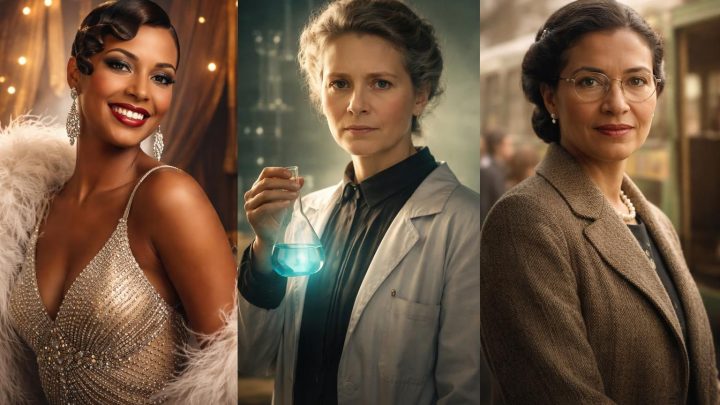 découvrez les portraits captivants de femmes inspirantes telles que joséphine baker, marie curie et rosa parks, qui ont marqué l'histoire à travers les époques.